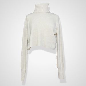 REFORMATION Luisa Cropped Cashmere Sweater - Gossamer